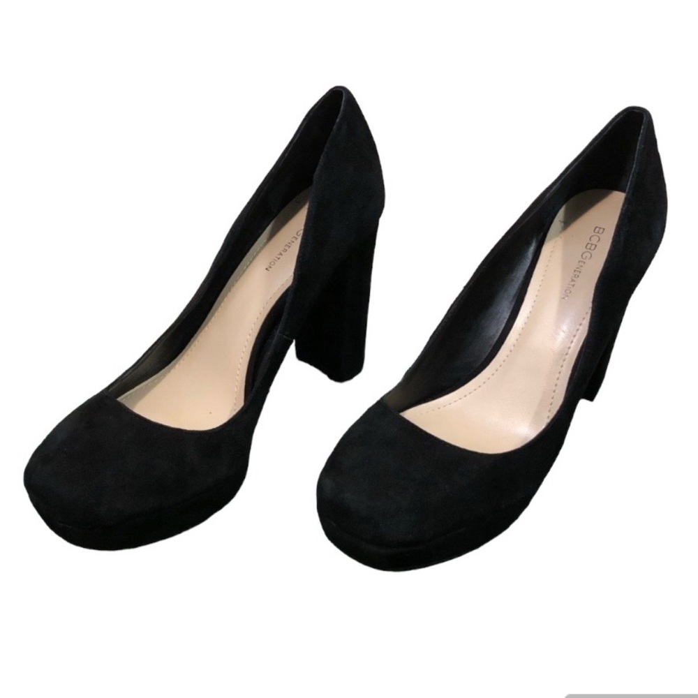 BCBGeneration Black Suede  Finelle x Pumps